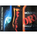 Molson Dry - the shape of evolution poster