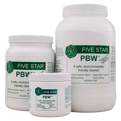 Powdered Brewery Wash (PBW) - an environmentally friendly cleaning agent